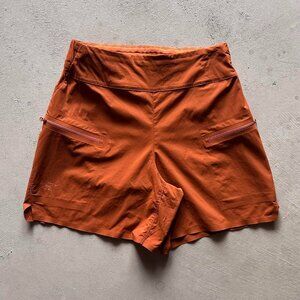 arcteryx women's orange aestas shorts